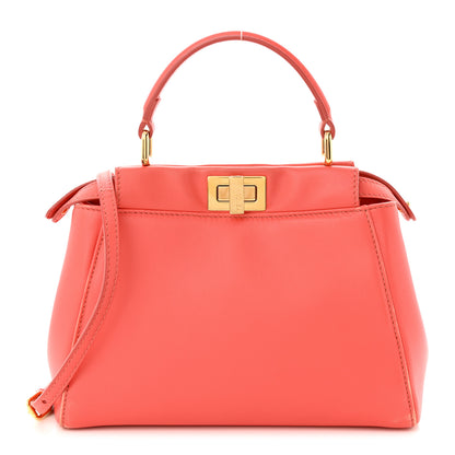 Fendi Nappa Mini Peekaboo Iconic Satchel Rosa Exstasy 1 of 11