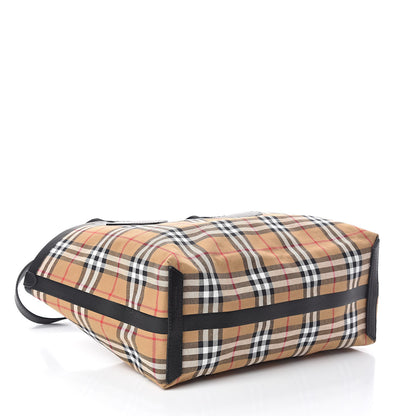 Burberry Vintage Check Medium The Giant Reversible Tote Antique Yellow Bright Red 8 of 17