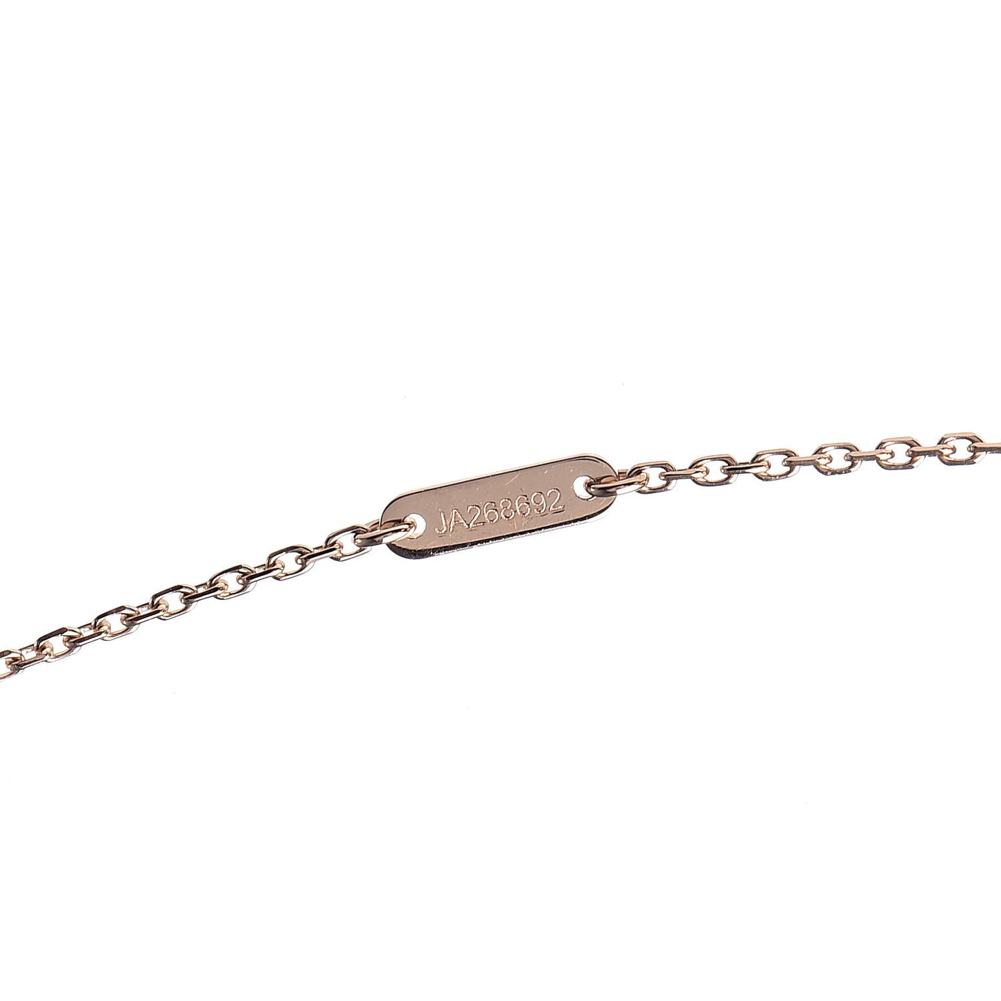 18K Rose Gold Carnelian Sweet Alhambra Pendant Necklace