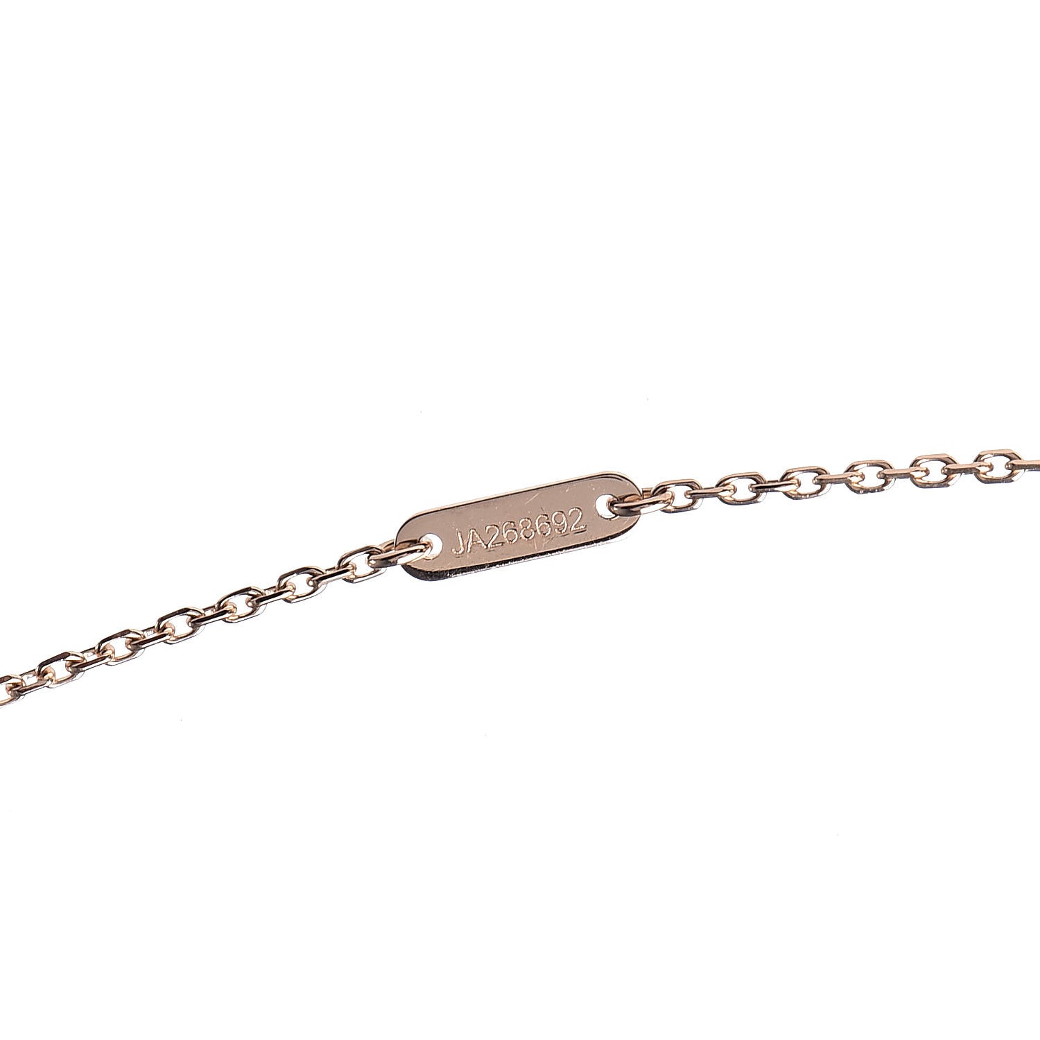 Van Cleef & Arpels 18K Rose Gold Carnelian Sweet Alhambra Pendant Necklace 6 of 8