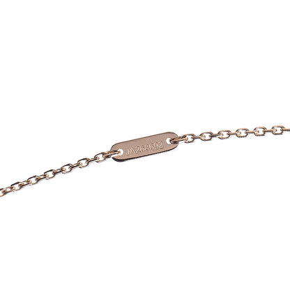 Van Cleef & Arpels 18K Rose Gold Carnelian Sweet Alhambra Pendant Necklace 6 of 8