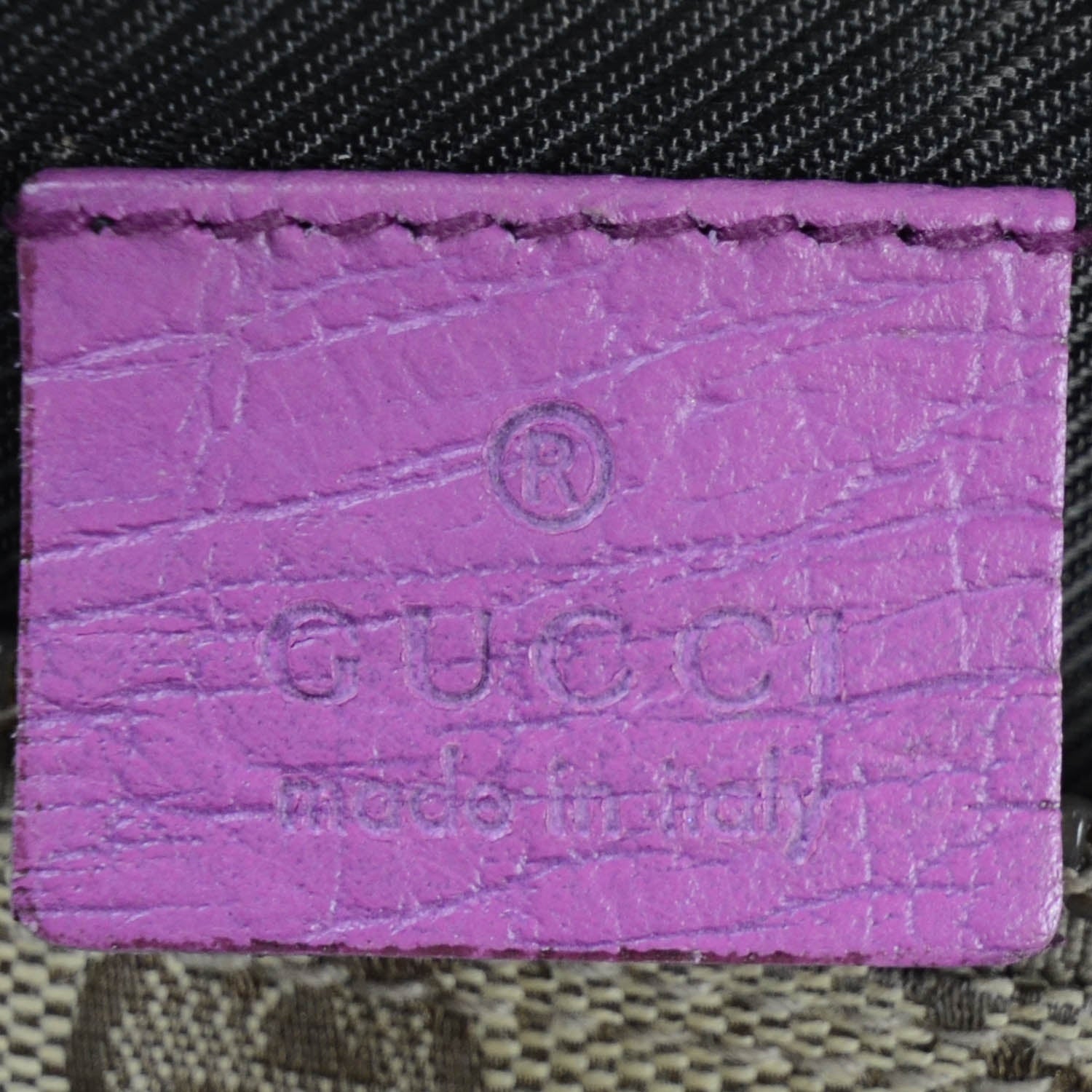Gucci Monogram Boat Pochette Purple 10 of 11