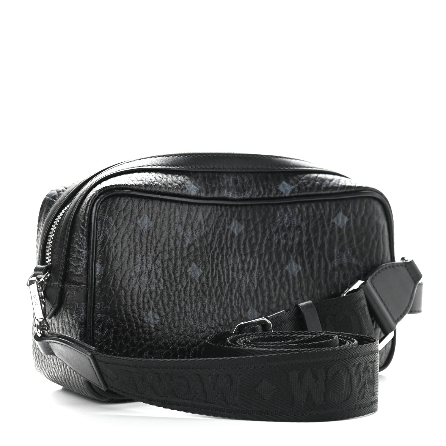 MCM Visetos Camera Crossbody Bag Black 2 of 9