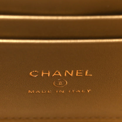 Chanel Lambskin Quilted Pearl Crush Small Vanity Case With Chain Purple 6 of 9