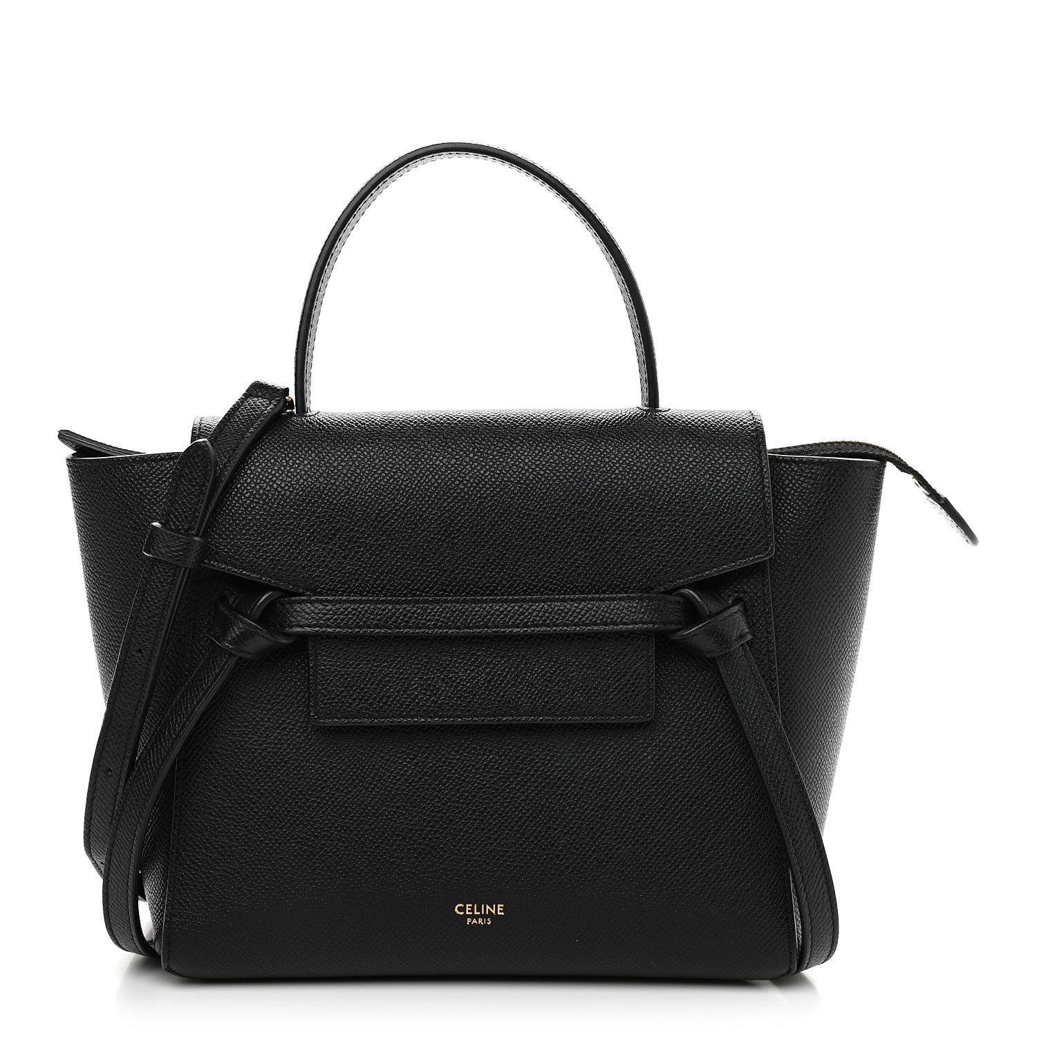 Celine Grained Calfskin Micro Belt Bag Black 1 of 11