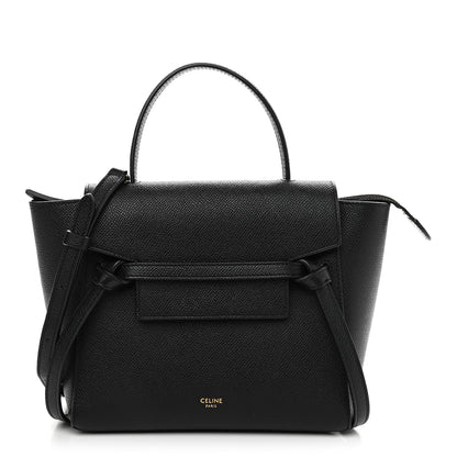 Celine Grained Calfskin Micro Belt Bag Black 1 of 11
