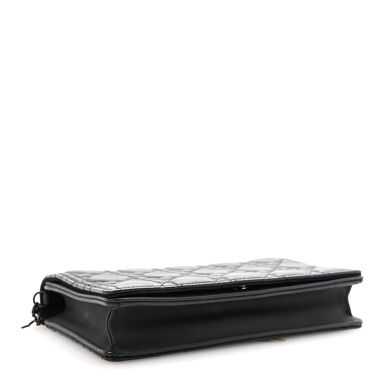Christian Dior Ultra Matte Calfskin Cannage Lady Dior Pouch Black 5 of 10
