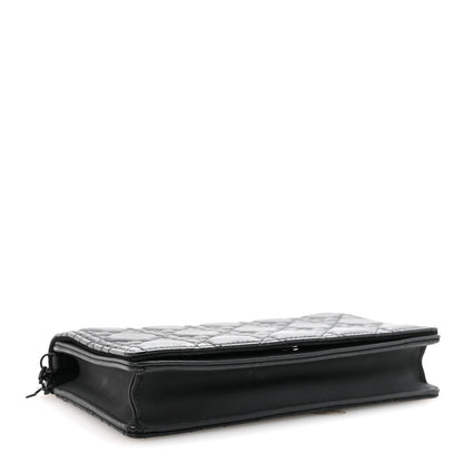 Christian Dior Ultra Matte Calfskin Cannage Lady Dior Pouch Black 5 of 10