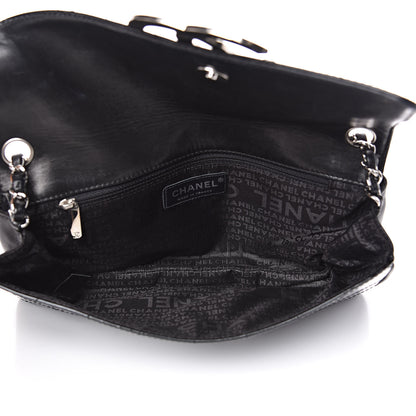 Chanel Patent Square Stitched CC Flap Clutch Black 5 of 11