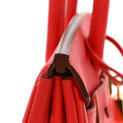 Hermes Epsom Birkin 30 Rouge Casaque 12 of 12