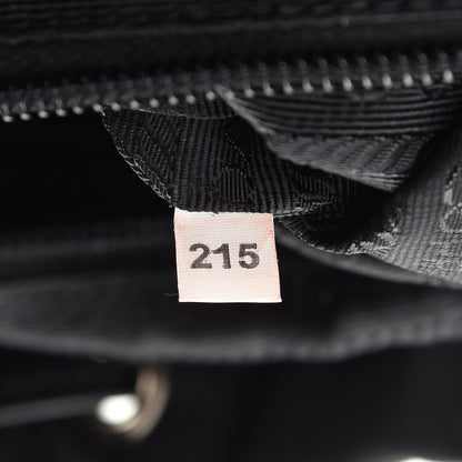 Prada Nylon New Vela Studded Backpack Black 9 of 9