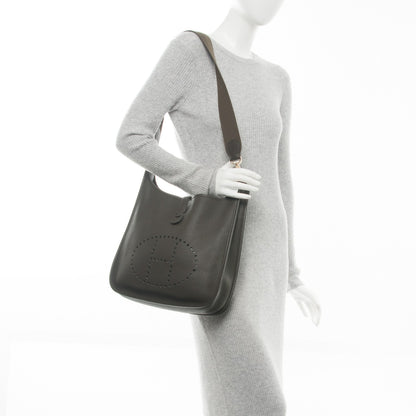 Hermes Taurillon Clemence Evelyne II GM Vert de Gris 2 of 7
