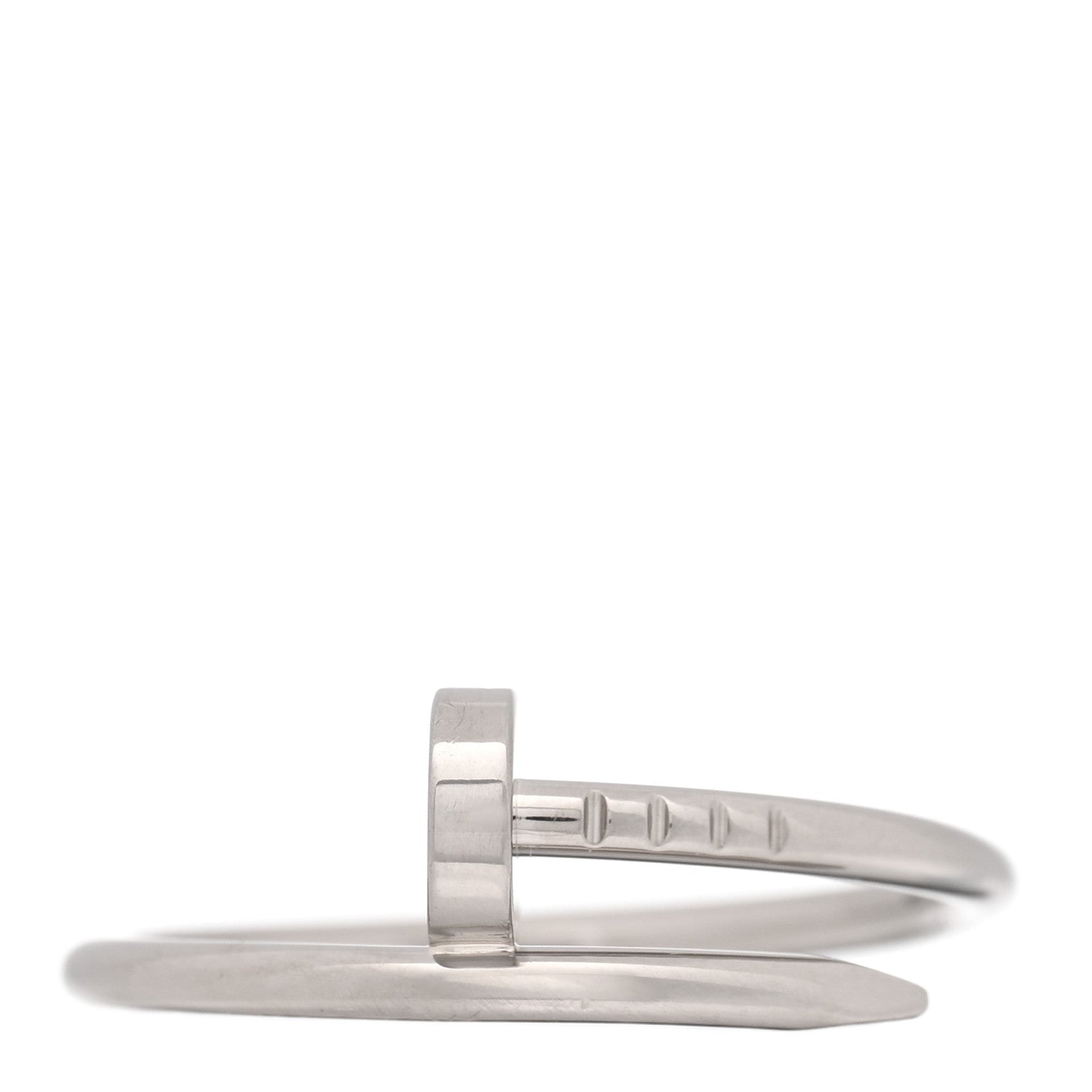 Cartier 18K White Gold Small Juste Un Clou Ring 57 8 1 of 6