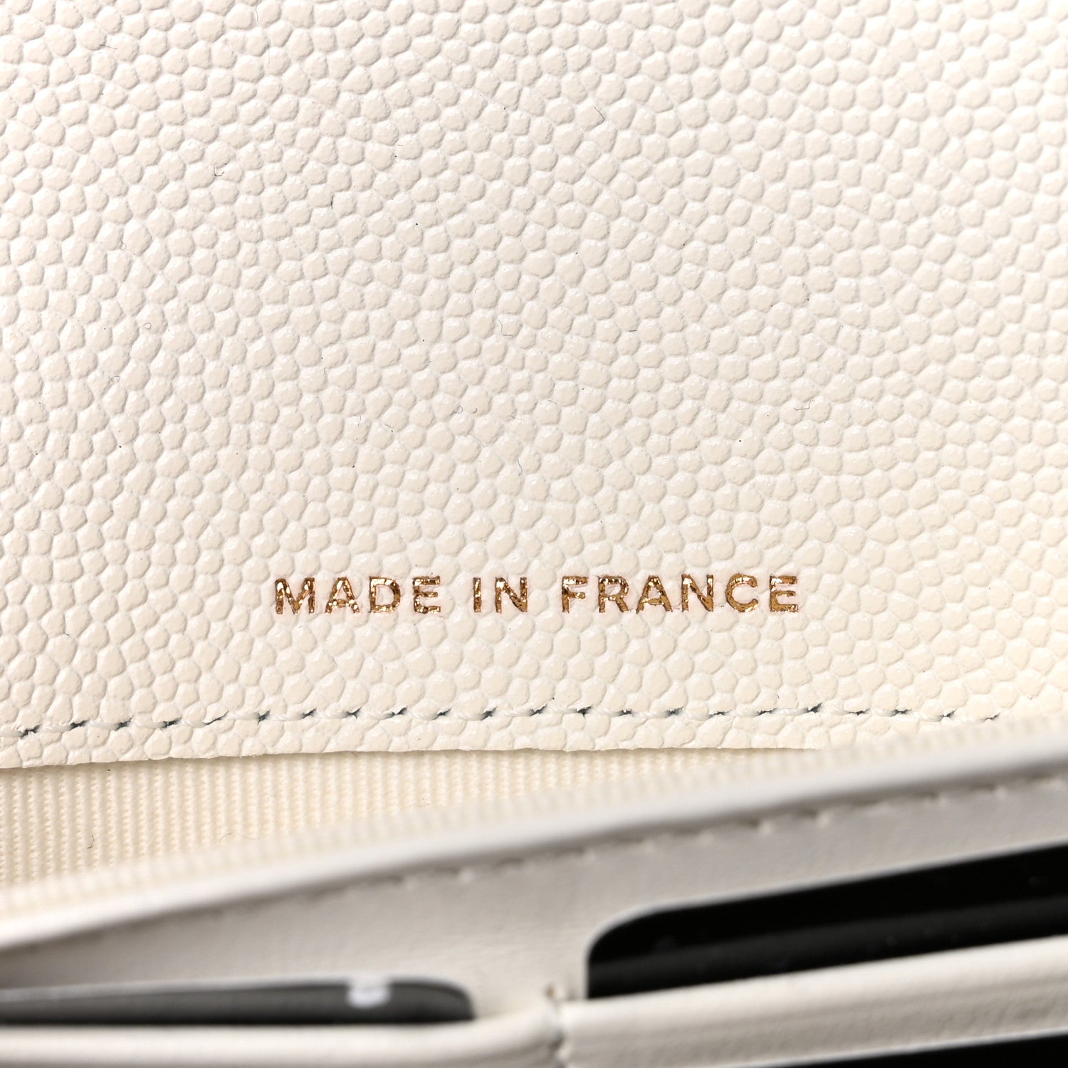 Chanel Caviar Quilted Large Gusset Flap Wallet White 7 of 9