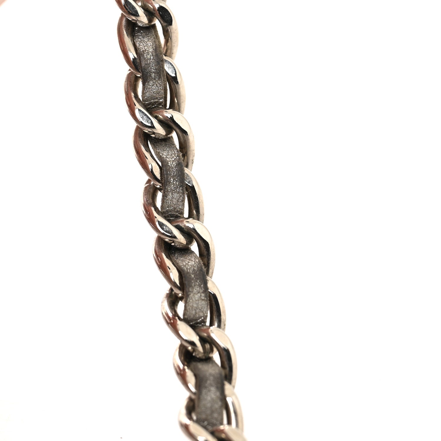 Chanel Metal Strass Calfskin Glass Pearls CC Short Necklace Black Dark Grey 4 of 4