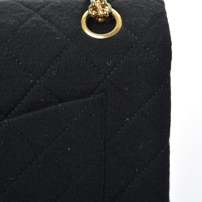 Chanel Jersey Quilted Small Double Flap Black 10 of 10
