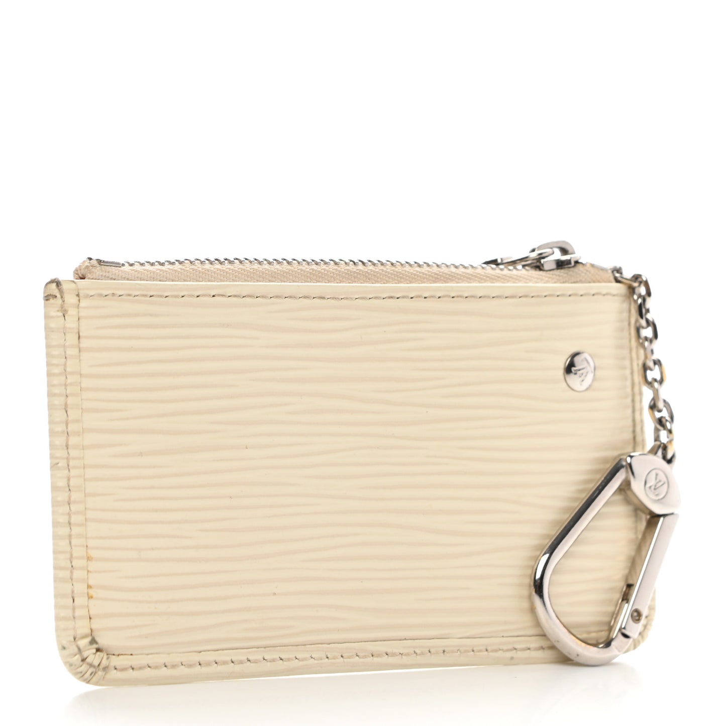 Epi Key Pouch Ivory