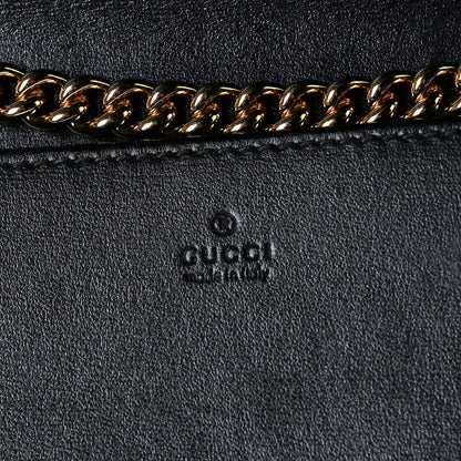 Gucci Boarded Plutone Calfskin Horsebit 1955 Wallet On Chain Black 8 of 9
