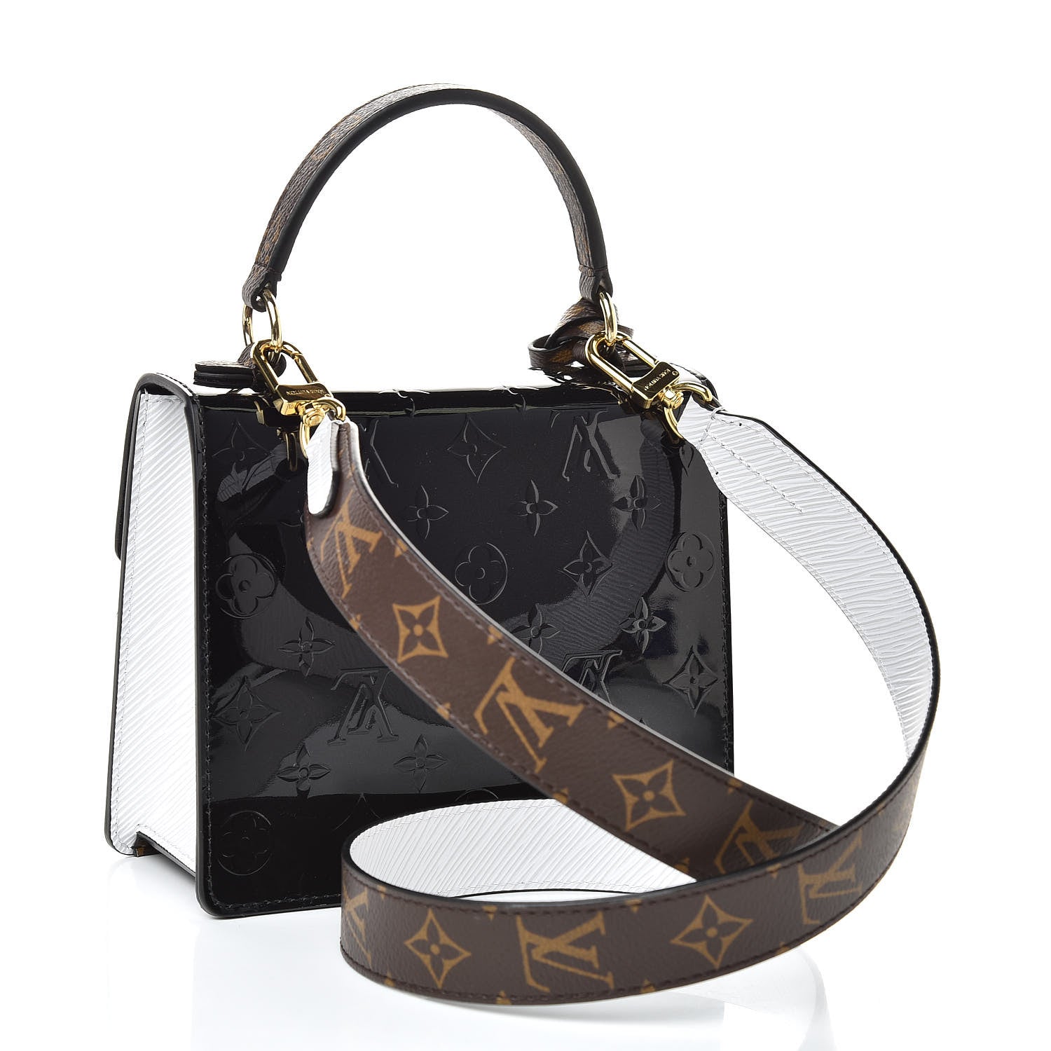 Louis Vuitton Vernis Epi Monogram Spring Street Black 3 of 9
