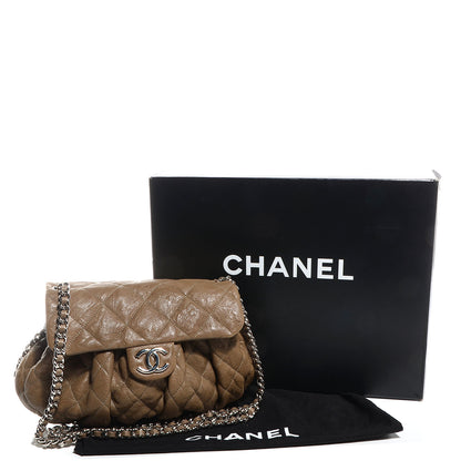 Chanel Washed Lambskin Chain Around Medium Messenger Brown 4 of 8