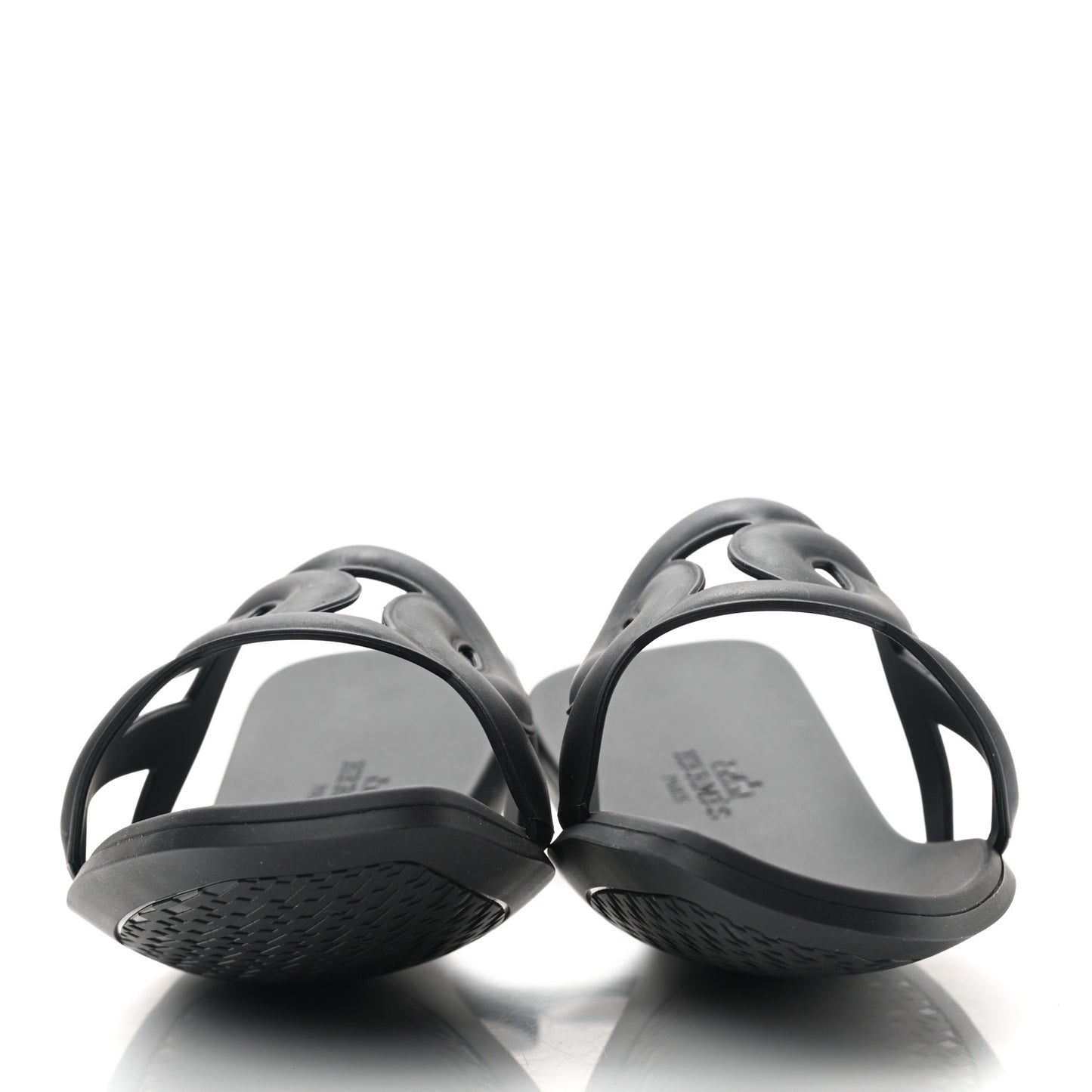 Rubber Aloha Sandals 37 Black
