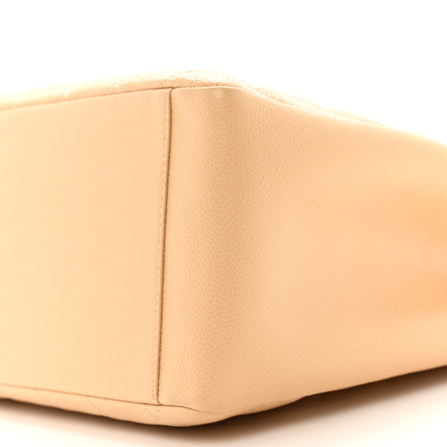 Caviar Quilted Grand Shopping Tote GST Beige