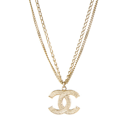 Chanel Double Chain CC Necklace Gold 1 of 5
