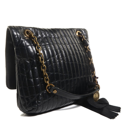 Lanvin Calfskin Quilted Medium Happy Shoulder Bag Black 3 of 9