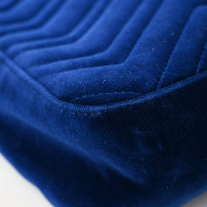 Gucci Velvet Matelasse Medium GG Marmont Shoulder Bag Cobalt Blue 10 of 15
