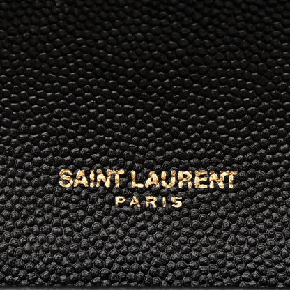 Saint Laurent Grain De Poudre Uptown Chain Wallet Black 7 of 12