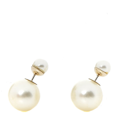 Christian Dior Pearl Mise En Dior Tribal Earrings 1 of 4