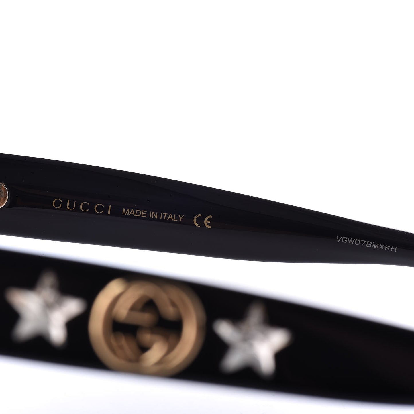 Round Frame Star Sunglasses GG0208S Black