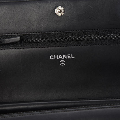 Chanel Calfskin Quilted Cambon Wallet On Chain WOC Black 6 of 15
