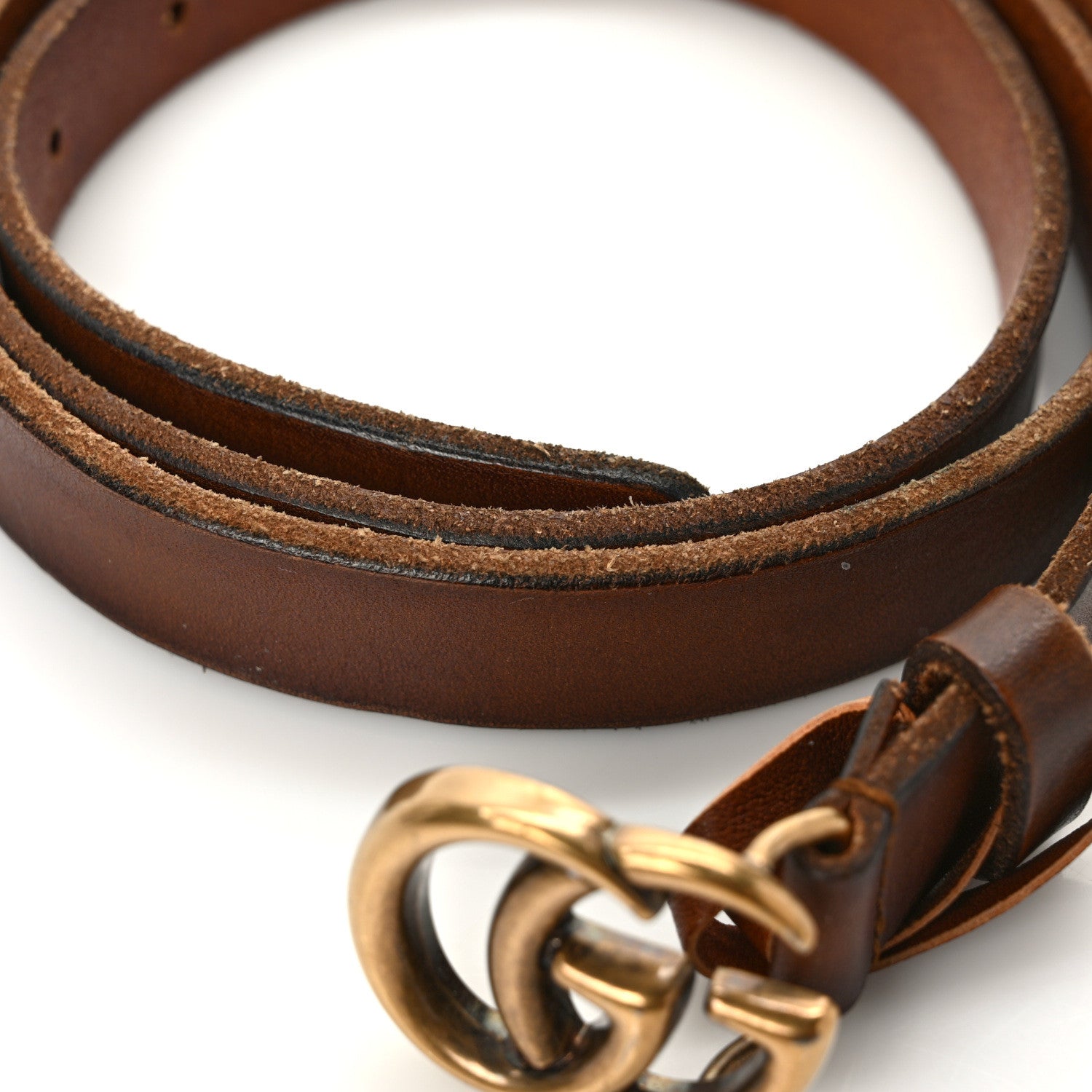 Gucci Faded Calfskin Double G 20mm Belt 95 38 Cuir 4 of 5