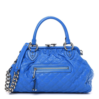 Marc Jacobs Calfskin Quilted Stam Bright Blue 1 of 16