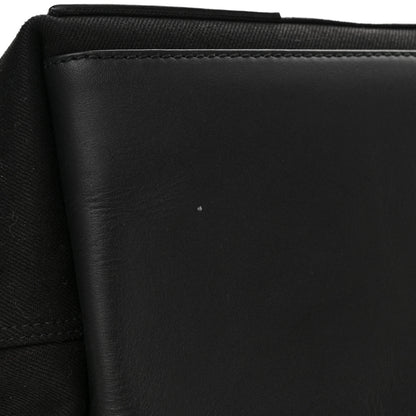 Balenciaga Cotton Canvas Calfskin M Navy Cabas Black White 13 of 16