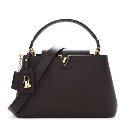 Louis Vuitton Smooth Calfskin Capucines MM Souple Chocolate 1 of 11