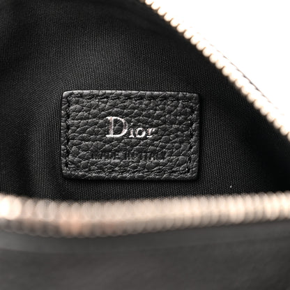 Christian Dior HOMME Grained Calfskin Mens Roller Pouch Black 6 of 10