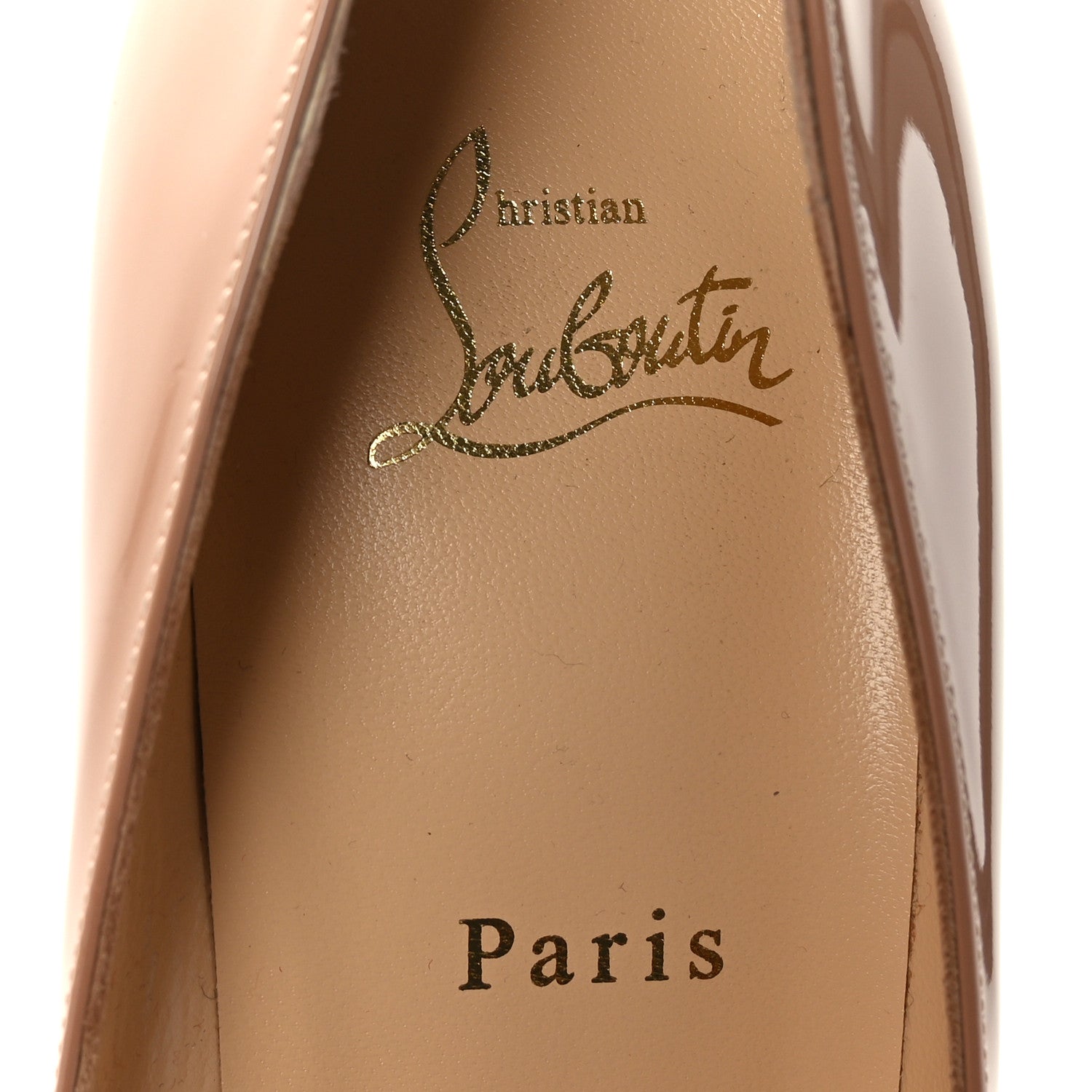 Christian Louboutin Patent Pigalle Follies 100 Pumps 39.5 Nude 6 of 8