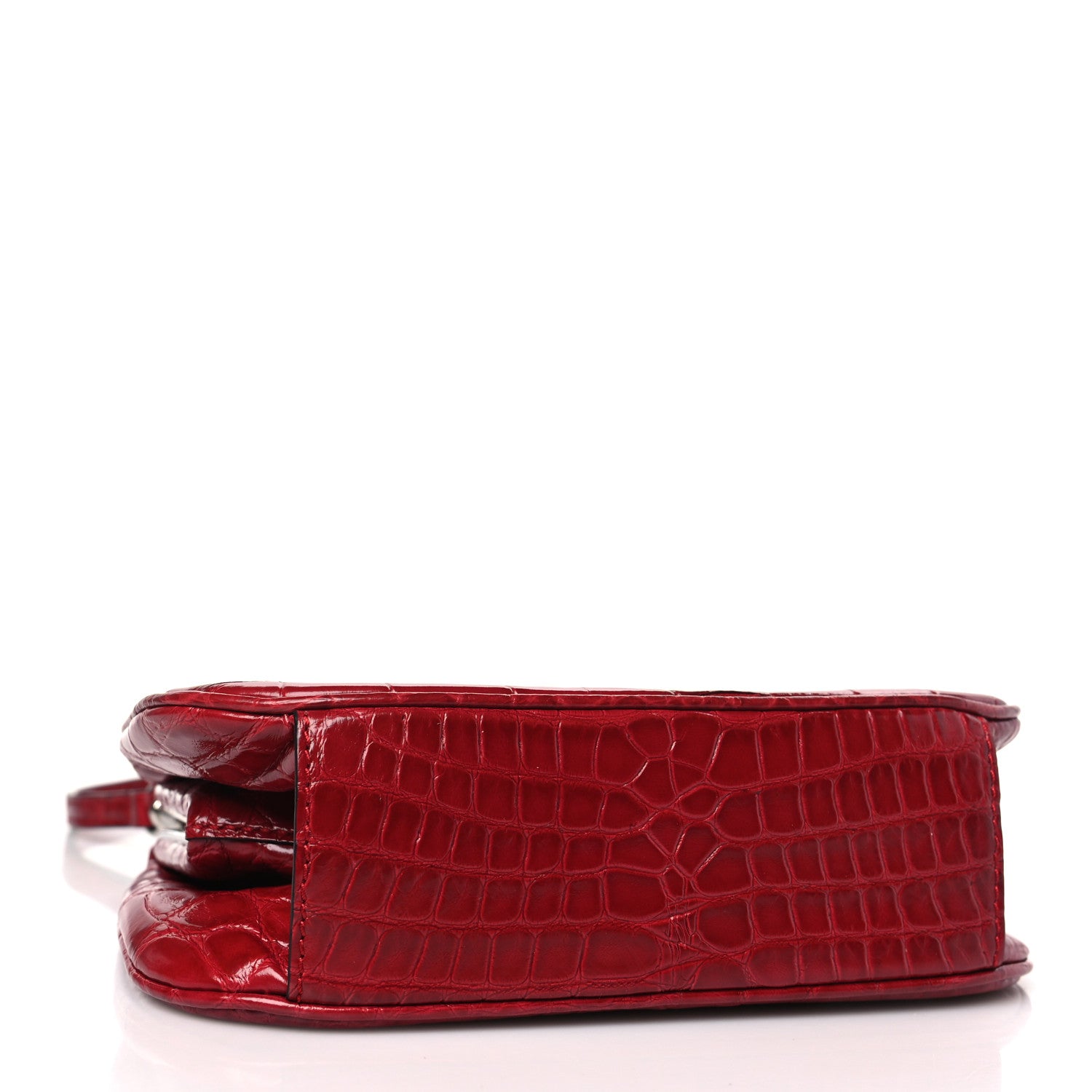 Burberry Alligator Small Frame Bag Bright Red 4 of 8