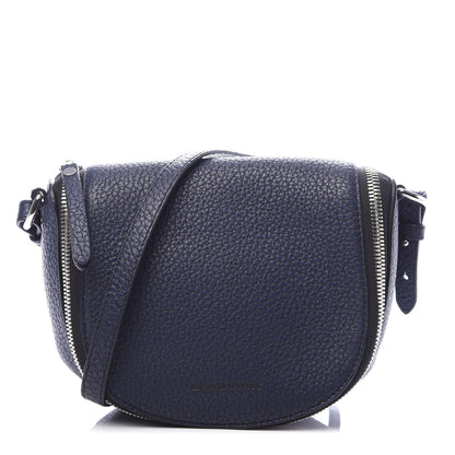 Burberry Grained Calfskin Small Zip Crossbody Bag Navy 1 of 9