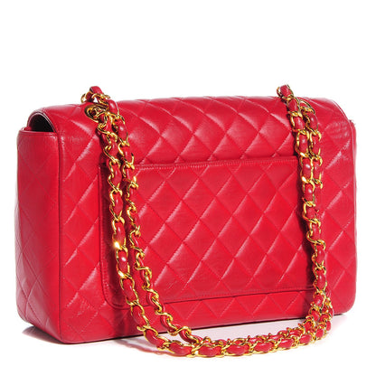 Chanel Lambskin Medium Single Flap Red 3 of 24