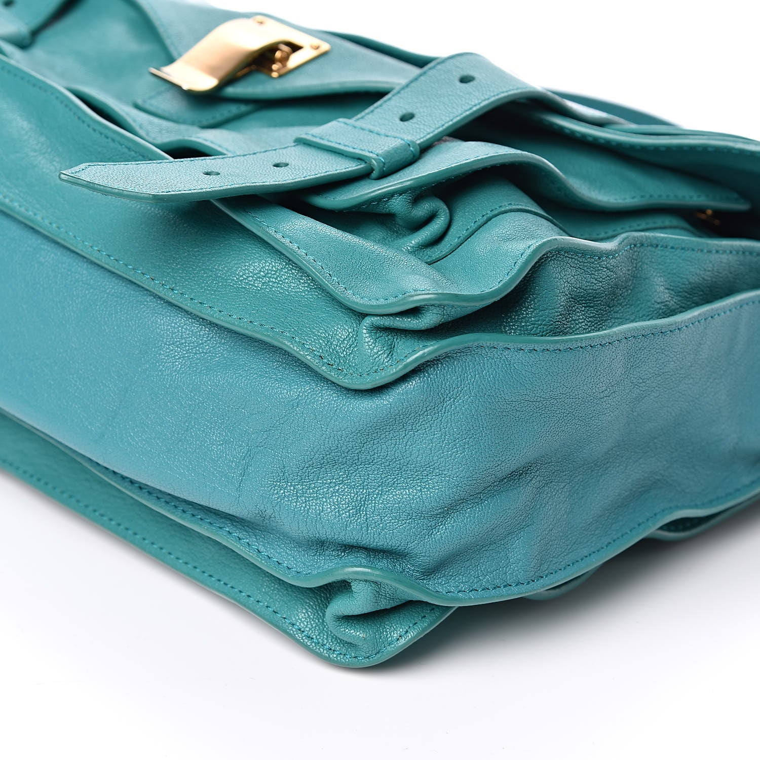 Proenza Schouler Lambskin Medium PS1 Satchel Emerald 8 of 9