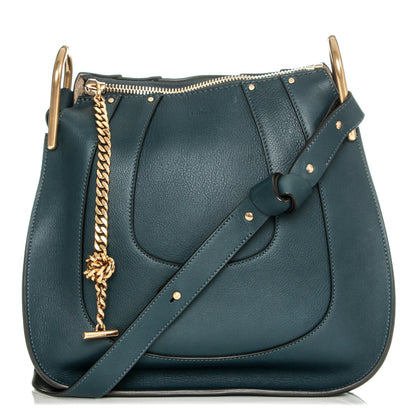 Chloe Calfskin Small Hayley Hobo Blue 1 of 11
