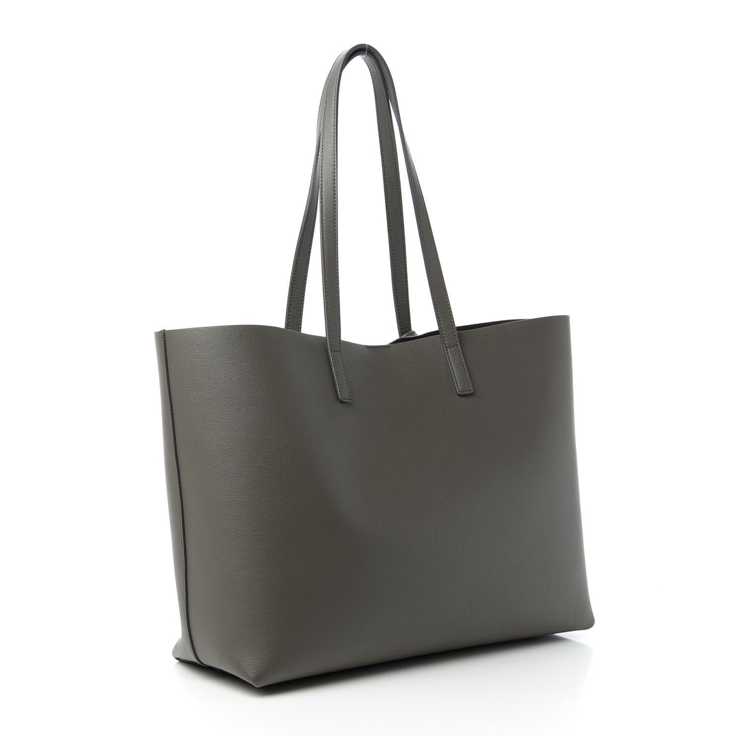 Calfskin Large Shopping Tote Pebble