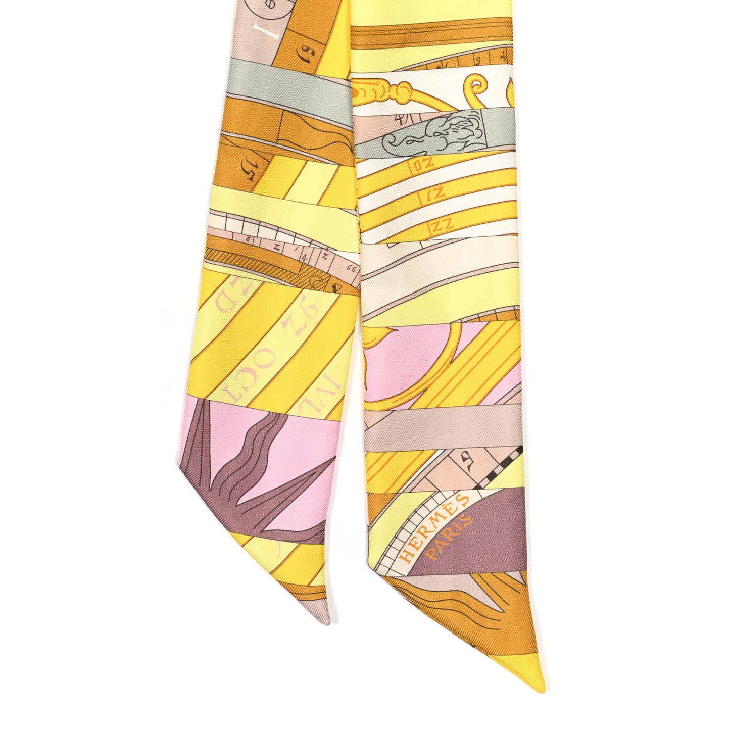 Silk Astrologie Nouvelle Twilly Jaune White Moutarde