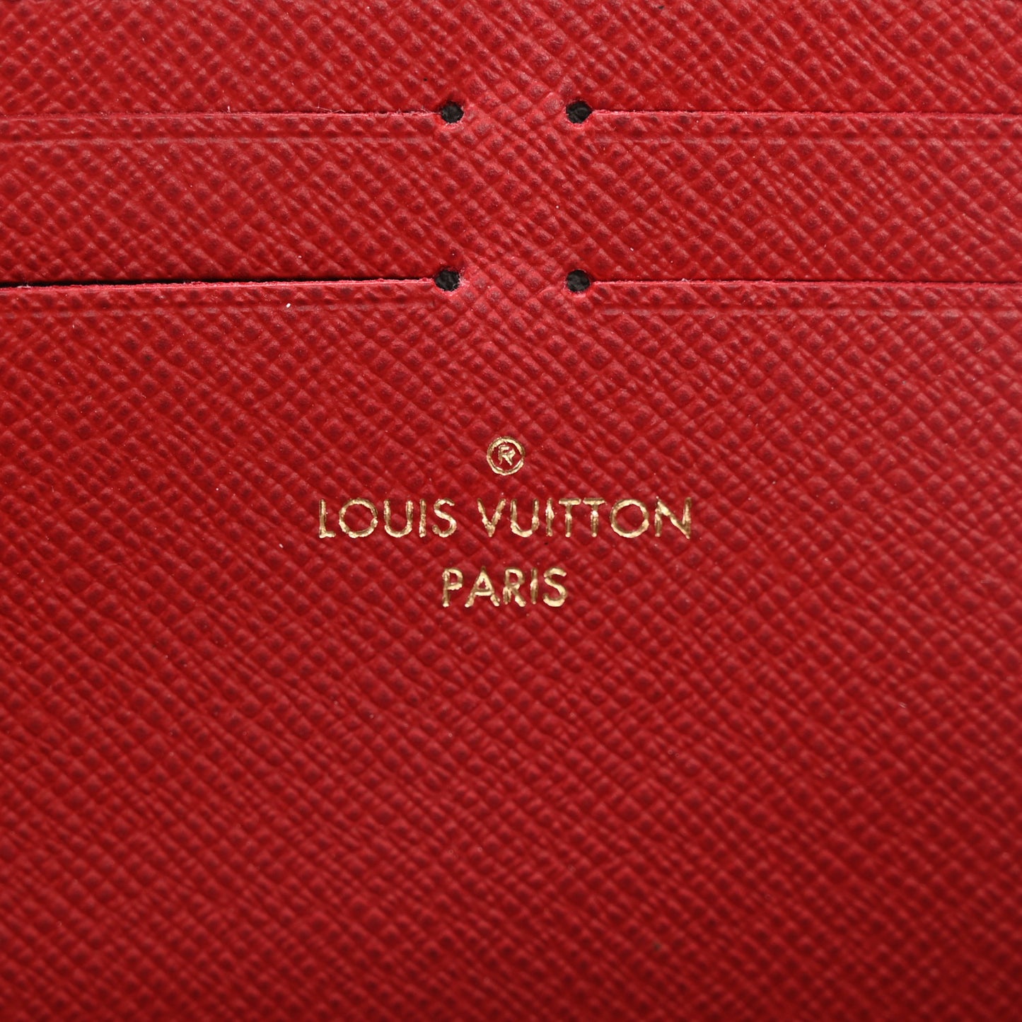 Damier Ebene Clemence Wallet Cherry
