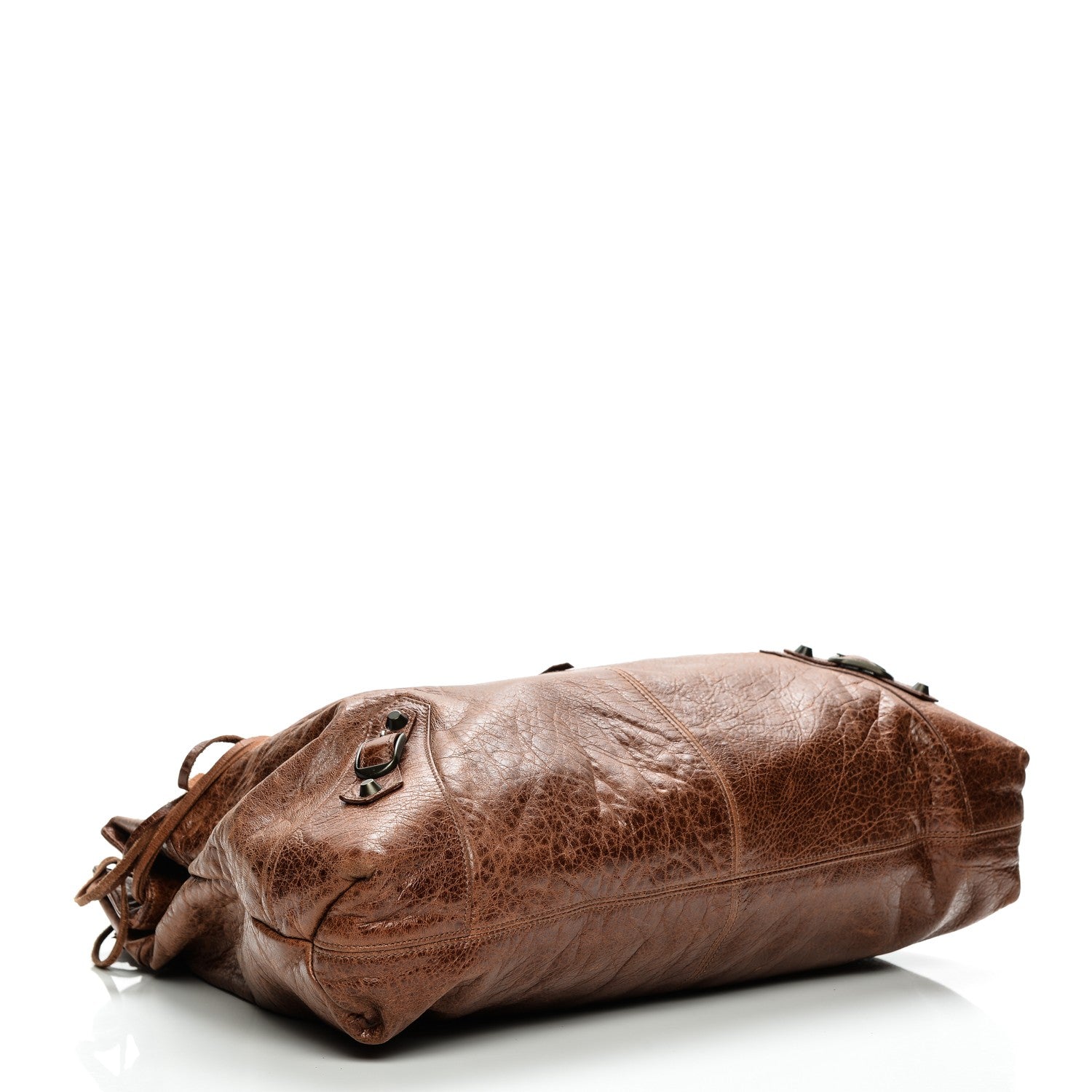 Balenciaga Agneau Classic Hardware Brief Charbon Sienna 4 of 8