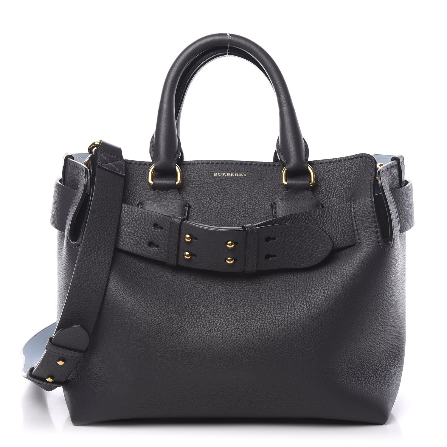 Burberry Soft Grain Calfskin Small Belt Bag Charcoal Grey 1 of 10