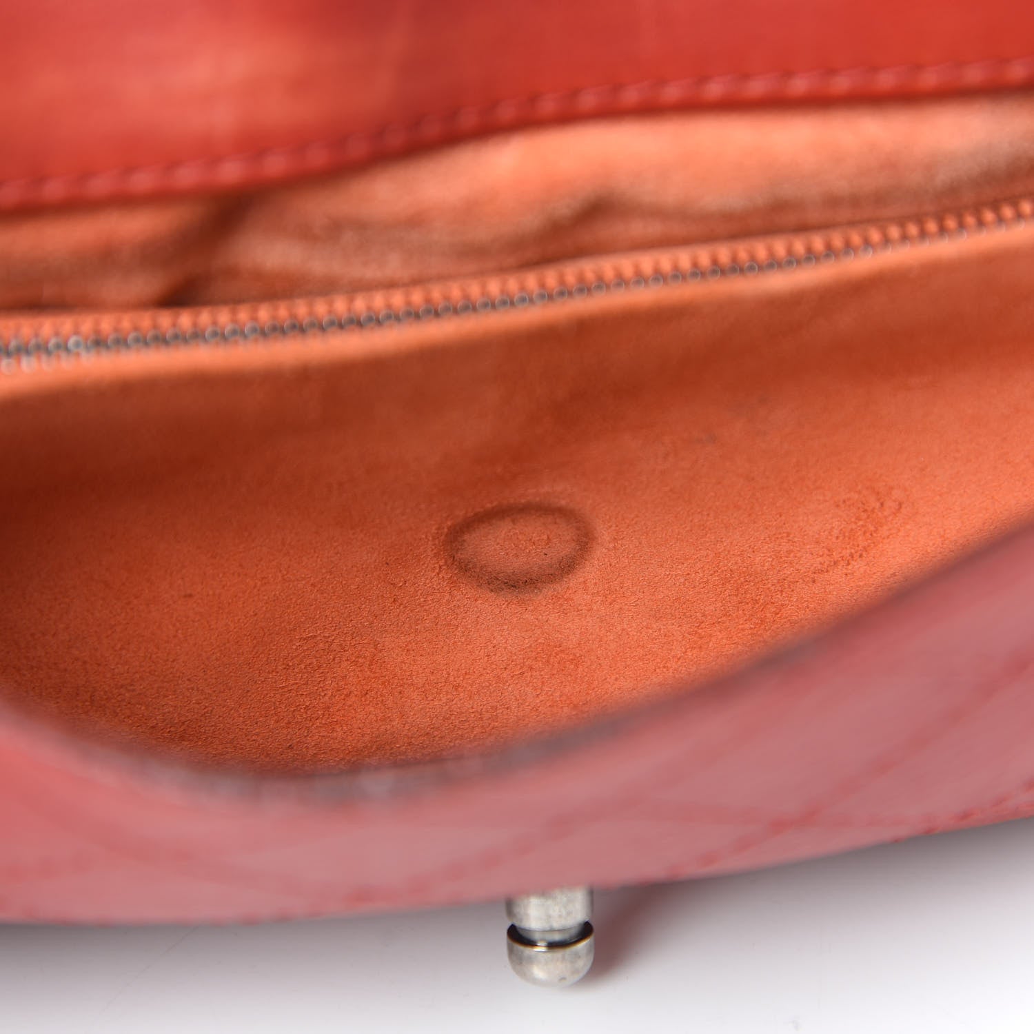Chanel Calfskin Stitched Medium CC Sellier Flap Red 14 of 21